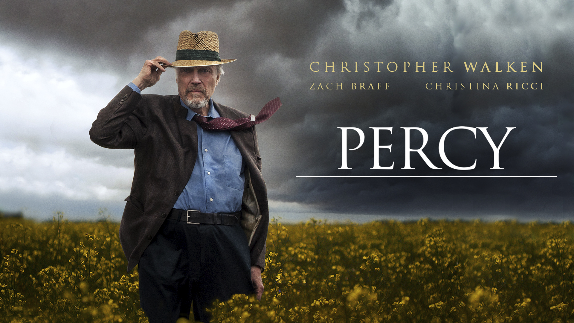 Percy - Poster de la película Percy, con Christopher Walken, Zach Braff y Christina Ricci, que forma parte del catálogo de Youplanet Pictures productora y distribuidora cinematográfica